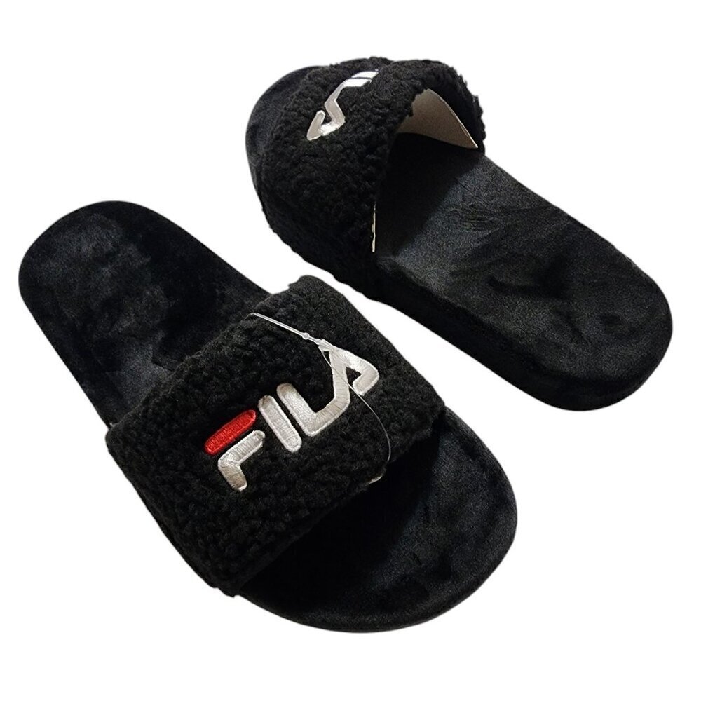 Fila Fuzzy‎ Slide Black Size 5